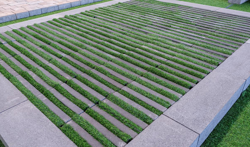 泉工機械植草磚助力市政建設